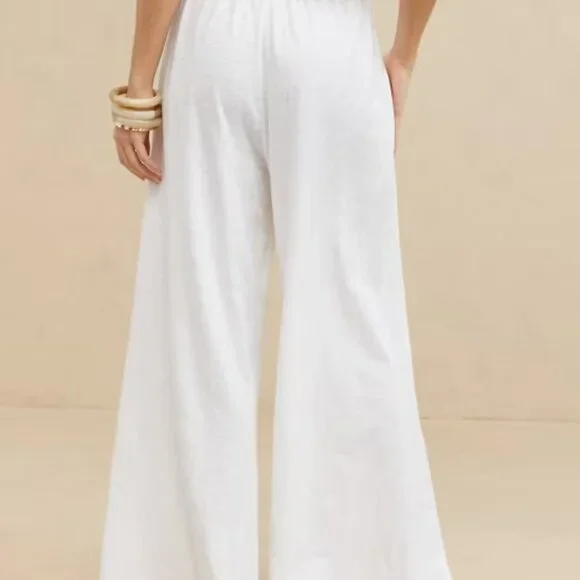 Aerie Summer House Wide Leg Flowy Pants NWT - Picture 2 of 10
